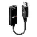 Lindy 41718 adaptador de cabo de vídeo 0,15 m DisplayPort HDMI Pr