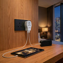 ADAPTADOR DE VIAGEM UNIVERSAL PARA O REINO UNIDO, USB A + 2 USB C