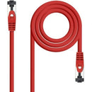 CABLE DE RED RJ45 SSTP NANOCABLE 10.20.2000-R CAT.8.1 50CM ROJO