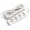 FILTRO DE LINHA ALEMÃO DE 4 VIAS SEM INTERRUPTOR 1,5M 3G1,5MM² BR