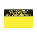 PLACA ´´SE VENDE/FOR SALE/ZU VERKAUFEN´´ (PVC 0.4MM) 45X70CM NO