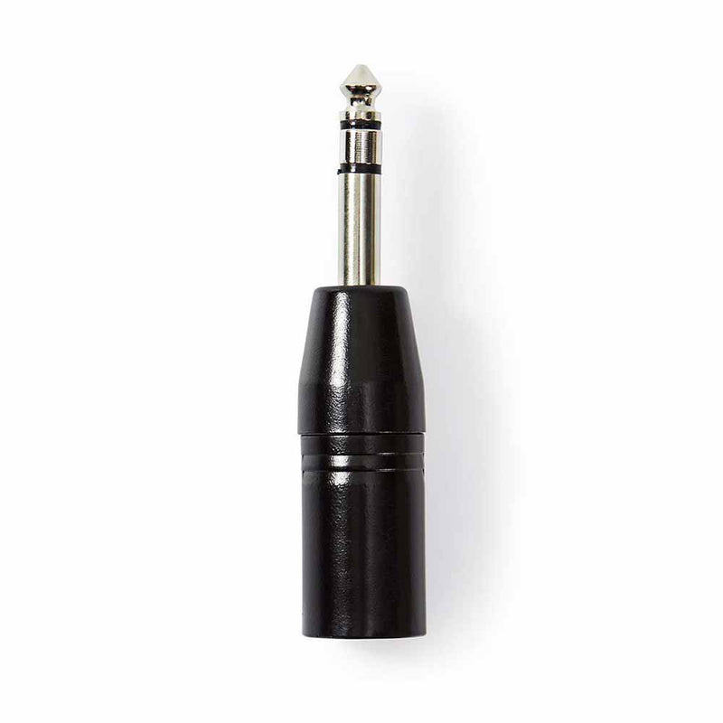 FICHA ADAPTADORA XLR 3P MACHO  JACK 6.35MM MACHO ST