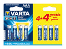 PILA VARTA LR03 AAA 4+4 ALC. LONGLIFE 1 BLISTER