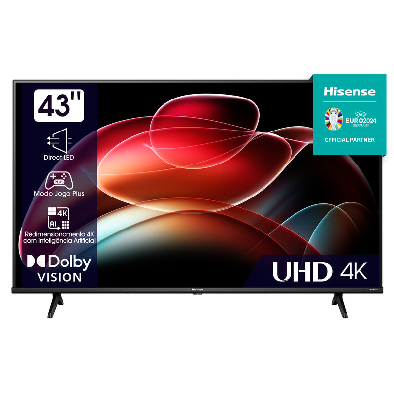 SMART TV HISENSE 43" LED UHD 4K A6K