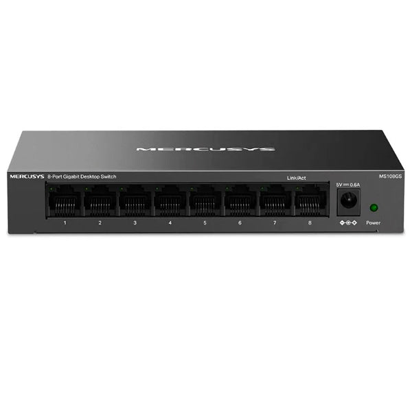 8-PORT GIGABIT DESKTOP SWITCH, 8× GIGABIT PORTS, DESKTOP STEEL CA