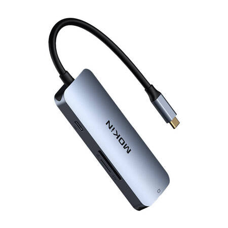 MOKIN HUB MULTIPORTAS 7 EM 1 USB-C PRATEADO