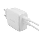 CARREGADOR DE PAREDE 65W GAN RICOMM RC652 EU, 2XUSB-C + CABO USB-