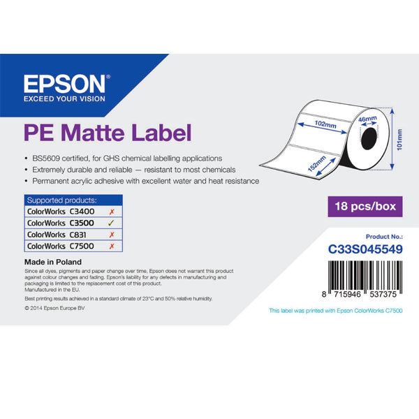 Epson PE Matte Label