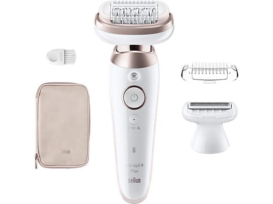 Braun Silk-épil 9 Flex 9-030 3D 40 pinças Rosa, Branco