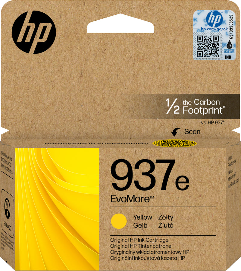HP Tinteiro EvoMore 937e Original Amarelo