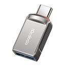 ADAPTADOR USB 3.0 PARA USB-C, MCDODO OT-8730 CINZENTO