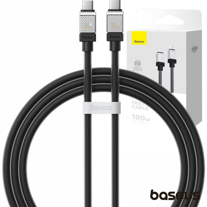 CABO USB-C MACHO P USB-C MACHO 100W PD 1M COOLPLAY BASEUS