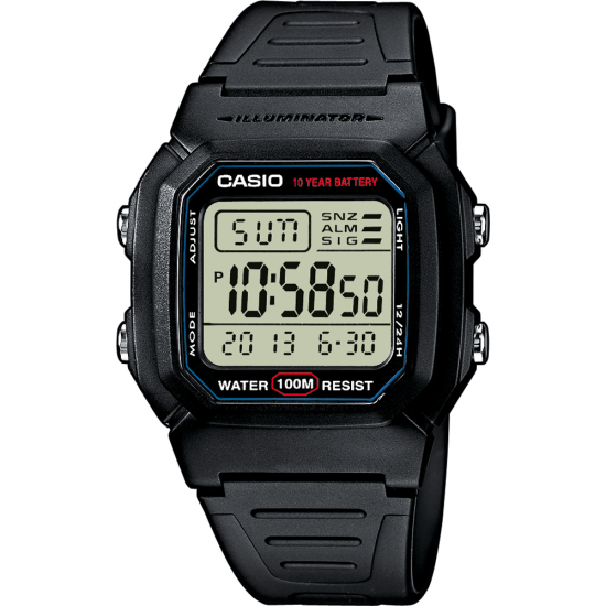 RELÓGIO DIGITAL CASIO COLLECTION MEN W-800H-1AVES 44MM