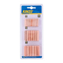 PACK 44 FICHA DE MADEIRA 1,8X0,6CM, 1,4X0,8CM, 1,2X1CM KINZO