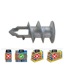 CAIXA 50 UNID. BUCHA CARTÃO GESO METALICA Ø4-5X37MM DIN GKDZ CELO