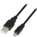 AISENS A101-0029 cabo USB 3 m USB 2.0 USB A Micro-USB B Preto