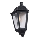 CANDEEIRO DE PAREDE IESSE, TRANSPARENTE, E27, PRETO, 220 X 105 X