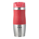 COPO DE VIAGEM DE AÇO INOXIDÁVEL, VERMELHO MATE, EXPERTO, 360 ML