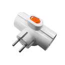 FICHA 3 TOMADAS COM INTERRUPTOR LUMINOSO T/TL 16A 4,8MM 250V EDM