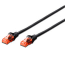 DIGITUS CHICOTE UUTP CAT6 PVC 0.5MT PRETO