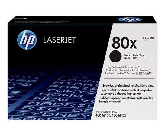 HP Toner LaserJet Original 80X Preto de elevado rendimento