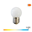 LÂMPADA ESFÉRICA LED E27 1,5W 130LM 6400K LUZ FRIA Ø45X69MM EDM