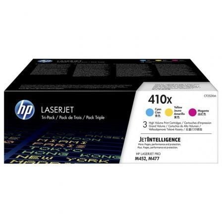 HP 410X 3-PACK HIGH YIELD CYANMAGENTAYELLOW ORIGINAL LASERJET TON