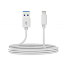 CABLE DCU USB C A USB A 2M 3.0 BLANCO