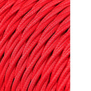 CABO TÊXTIL TRANÇADO 2X0,75MM C-62 VERMELHO 25M