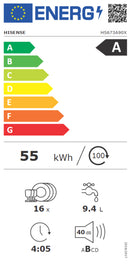 MÁQUINA DE LAVAR LOUÇA HISENSE HS673A90X 16 CONJUNTOS INOX