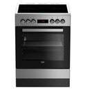 BEKO FOGAO 4 ZONAS VITRO FORNO 72LT MULTIF 60X60CMS INOX A
