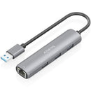 HUB USB AISENS ASUC-4P034-GR 3XUSB 1XRJ45 GRIS