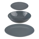 LOUÇA 18 PEÇAS COR CINZENTO