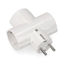 FICHA TRIPLA BAQUELITE T/TL 16A 250V (RETRACTILADA) EDM