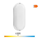 APLIQUE OVAL LED COM CREPÚSCULO E SENSOR DE MOVIMENTO 18W 1820LM