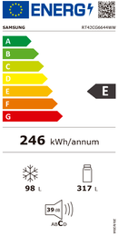 FRIGORÍFICO COM CONGELADOR SAMSUNG RT42CG6644WWES BRANCO