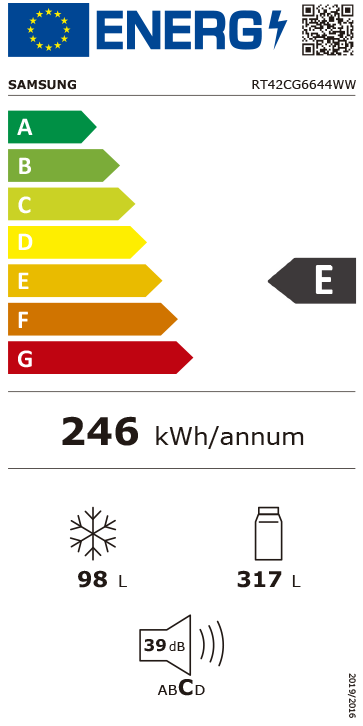 FRIGORÍFICO SAMSUNG - RT42CG6644WWES