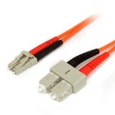 StarTech.com FIBLCSC2 cabo de fibra ótica 2 m LC SC OM1 Laranja