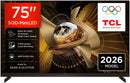 TCL - SQD-MINILED SMART GOOGLETV FLAT-THIN 75X11L