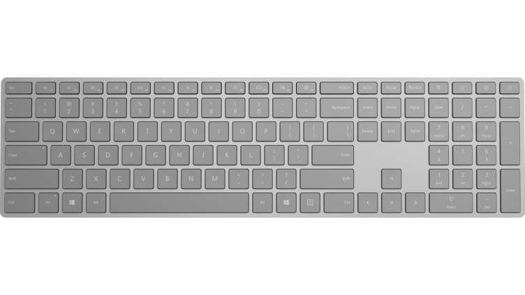 Microsoft Surface Keyboard teclado RF Wireless + Bluetooth Cinzen