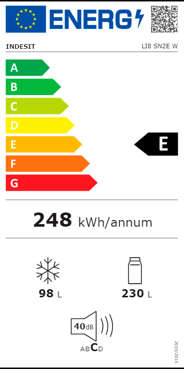 FRIGORÍFICO COMBINADO INDESIT LI8 SN2E W