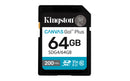 TARJETA DE MEMORIA KINGSTON CANVAS GO! PLUS 64GB SD XC CLASE 10 2