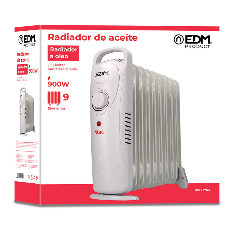 AQUECEDOR A ÓLEO JUNIOR 900W (9 ELEMENTOS) EDM