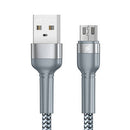 CABO USB MICRO REMAX JANY ALLOY, 1 M, 2,4 A PRATA