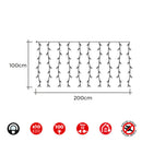 CORTINA EASY-CONNECT BRANCO FRIO 10 TIRAS 100 LEDS IP44 30V TOTAL