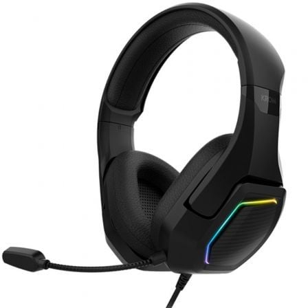 AURICULARES GAMING CON MICRÓFONO KROM KOPA 7.1 USB 2.0 NEGROS