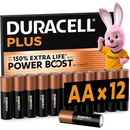 PACK DE 12 PILAS AA DURACELL PLUS POWER BOOST DPBLR6B12 1.5V ALCA