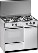 FOGÃO COM FORNO MEIRELES G2940VTEX INOX 88CM 4 BOCAS GÁS BUTANO