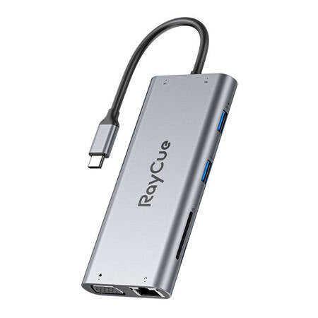 RAYCUE USB-C PARA 2X USB-A 2.0 480MBPS + 3X USB-A 3.2 5GBPS + SDT