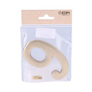 NUMERO 9 LATÃO POLIDO 10CM FIXAÇÃO INVISIVEL EDM